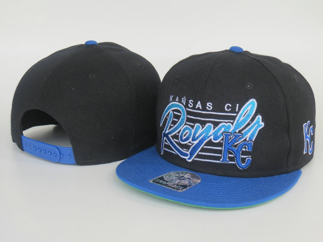 Kansas City Royals Black Snapback Hat LS